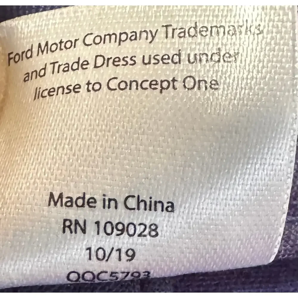 Ford Distressed Patch Logo OSFA Snapback Hat Cap Blue Gray Colorway